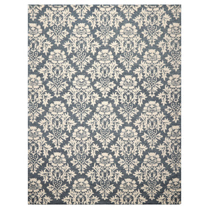 LoomBloom Multi Size Slate Gray Hand Tufted Transitional  Wool Oriental Area Rug