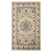 LoomBloom Multi Size Beige Hand Tufted Traditional Geometric Heriz Wool Oriental Area Rug