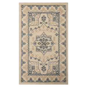 LoomBloom Multi Size Beige Hand Tufted Traditional Geometric Heriz Wool Oriental Area Rug