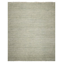 LoomBloom Multi Sizes Sage Hand Knotted Contemporary  Tibetan Geometric Wool & Bamboo Silk  Oriental Area Rug