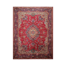 LoomBloom 10'x13'2" Red Hand Knotted  Tabriz Wool Oriental Area Rug