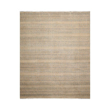 LoomBloom 8'x10' Beige Hand Knotted Contemporary Tibetan High End Designer 250 KPSI  Wool Oriental Area Rug