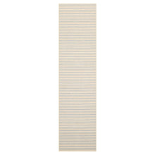 LoomBloom Multi Sizes Ivory Hand Woven Contemporary Striped 100% New Zealand Wool Oriental Area  Rug