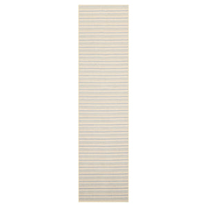 LoomBloom Multi Sizes Ivory Hand Woven Contemporary Striped 100% New Zealand Wool Oriental Area  Rug