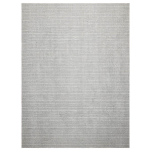 LoomBloom Multi Size Ash Gray Hand Tufted Contemporary Berber Herringbone 100% New Zealand Wool Oriental Area Rug