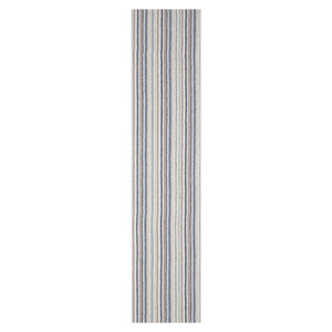 LoomBloom Multi Sizes Ivory Hand Tufted Contemporary  Striped New Zealand Wool Oriental Area Rug