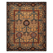 LoomBloom Multi Color 8x10 Hand Knotted Arts & Crafts/Mission Stained Glass Oushak Wool Oriental Area Rug