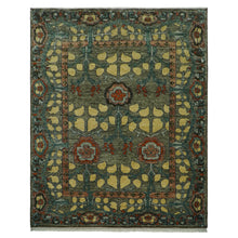 LoomBloom Multi Color Multi Size Hand Knotted Arts & Crafts/Mission Stained Glass Oushak Wool Oriental Area Rug