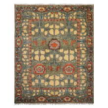 LoomBloom Multi Color Multi Size Hand Knotted Arts & Crafts/Mission Stained Glass Oushak Wool Oriental Area Rug