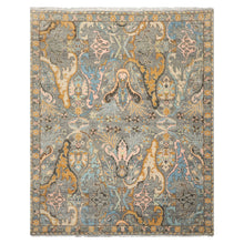 LoomBloom Multi Sizes Gray Hand Knotted Transitional Oushak Arts & Crafts Wool Oriental Area Rug