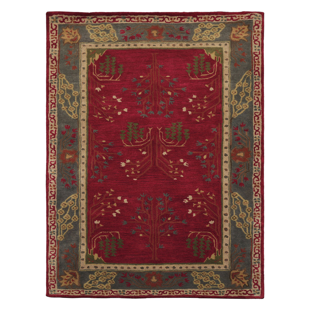 LoomBloom Multi Size Deep Magenta Hand Tufted Traditional Arts & Craft ...