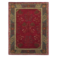 LoomBloom Multi Size Deep Magenta Hand Tufted Traditional Arts & Crafts Wool Oriental Area Rug