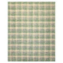 Multi Size Ivory Green Gray Color Hand Hooked  Wool Contemporary Oriental Rug