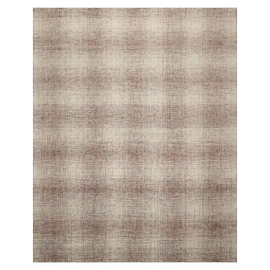 LoomBloom Multi Size Ivory Hand Hooked Modern & Contemporary Plaid Wool Oriental Area Rug