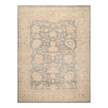 9x12 Gray Beige Tan Color Hand Knotted  Wool Antique Oriental Rug