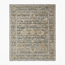 loomBloom Multi Size Slate Hand Tufted Handmade Modern & Contemporary Floral Wool Oriental Area Rug