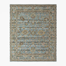 loomBloom Multi Size Aqua Hand Tufted Handmade Modern & Contemporary Floral Wool Oriental Area Rug