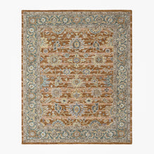 loomBloom Multi Size Burnt Orange Hand Tufted Handmade Modern & Contemporary Floral Wool Oriental Area Rug