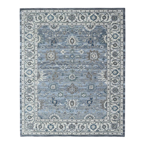 Multi Size Light Blue Gray Beige Color Hand Tufted Handmade Wool Modern & Contemporary Oriental Rug