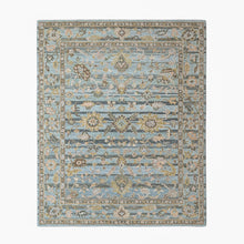 loomBloom Multi Size Blue Hand Tufted Handmade Modern & Contemporary Floral Wool Oriental Area Rug