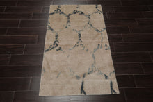 3x5 Beige, Gray, Slate Color Hand Knotted Tibetan Bamboo Silk Modern Oriental Rug
