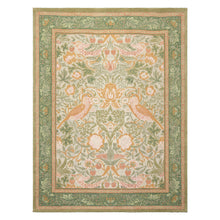 Multi Size Beige Gray Sage Color Hand Hooked William Morris Wool Traditional Oriental Rug