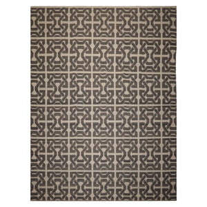 9x12 Beige, Gray, Color Hand Woven Flatweave Wool Contemporary Oriental Rug