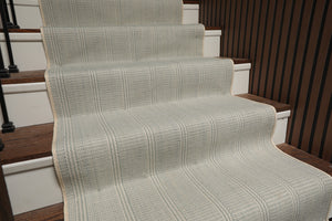Multi Size Ivory  Light Blue Color Hand Loomed Flatweave Wool Modern Oriental Rug