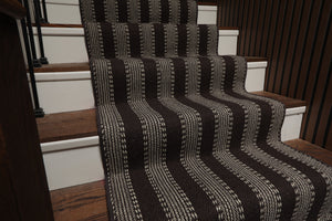 Multi Size Chocolate Ivory Color Hand Woven Flatweave Wool Modern Oriental Rug