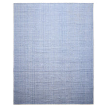 Multi Size Tone on Tone Blue Color Hand Loomed Berber Wool Contemporary Oriental Rug