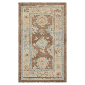 3x5 Camel, Beige, Brown Color Hand Knotted Turkish Wool Arts & Crafts/Mission Oriental Rug