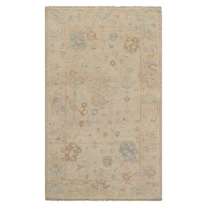 3x5 Beige, Sage, Gray Color Hand Knotted Turkish Wool Arts & Crafts/Mission Oriental Rug
