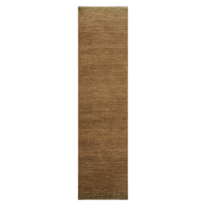 3x10 Gold, Green, Rust Color Hand Knotted Peshawar Wool Contemporary Oriental Rug