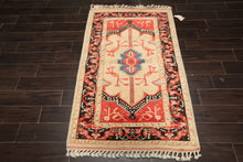 3x5 Light Peach, Coral, Aqua Color Hand Knotted Turkish Kula Wool Traditional Oriental Rug