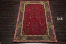 LoomBloom Multi Size Deep Magenta Hand Tufted Traditional Arts & Crafts Wool Oriental Area Rug