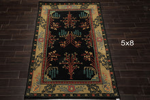 LoomBloom Multi Size Black Hand Tufted Traditional Arts & Crafts Wool Oriental Area Rug