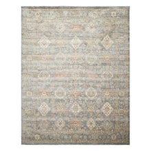 Multi Size Blue Ivory Taupe Color Machine Made Persian Polypropylene Traditional Oriental Rug