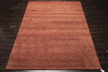 8x10 Rust, , Color Hand Woven  100% Wool Modern & Contemporary Oriental Rug