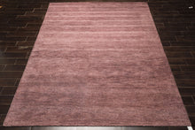 8x10 Aubergine, , Color Hand Woven  100% Wool Modern & Contemporary Oriental Rug