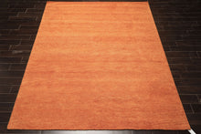 8x10 Burnt Orange, , Color Hand Woven  100% Wool Modern & Contemporary Oriental Rug