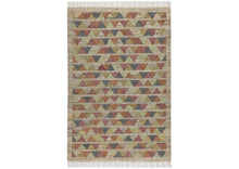 Multi Size Beige coral Gold Color Hand Woven Kilim Jute Southwestern Oriental Rug
