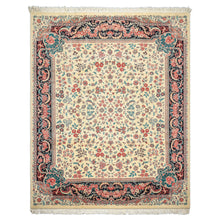 8x10 Ivory, Black, Turquoise Color Hand Knotted Pak Persian New Zealand Wool Traditional Oriental Rug