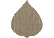 Multi Size Tan Beige Color Hand Hooked Leaf Jute loop Contemporary Oriental Rug