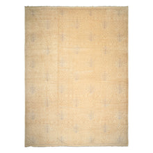 12x15 Beige, Tan, Slate Color Hand Knotted Oushak Wool Transitional Oriental Rug