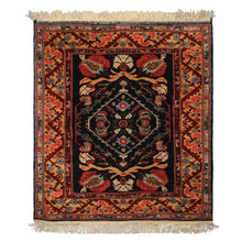 4x6 Navy, Gold, Burgundy Color Hand Knotted Turkish Oushak Wool Arts & Crafts Oriental Rug