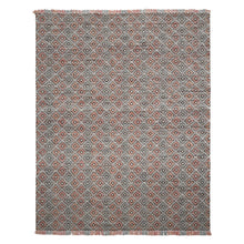 Multi Size Black Coral Ivory Color Hand Woven  Wool Modern & Contemporary Oriental Rug