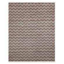 Multi Size Black Ivory Rust Color Hand Woven  Wool Modern & Contemporary Oriental Rug