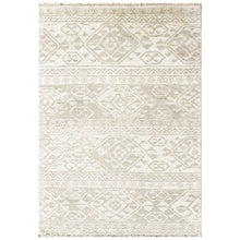 Multi Size Hand Knotted Wool Beige Oushak Southwestern