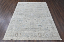 9x12 Gray, Beige, Slate Color Hand Knotted Oushak Wool Transitional Oriental Rug