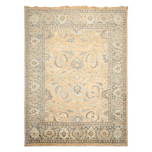 9x12 Mocha, Slate, Brown Color Hand Knotted Oushak Wool Arts & Crafts Oriental Rug